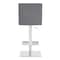 Armen Living Legacy Adjustable Height Swivel Gray Faux Leather and Brushed Stainless Steel Bar Stool LCLGSWBABSGR - alternate 7